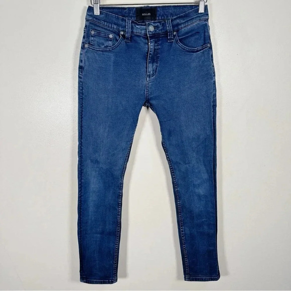 Rollas' Rollies Slim Rolled Dark Wash Blue Skinny Jeans - Picture 2 of 16